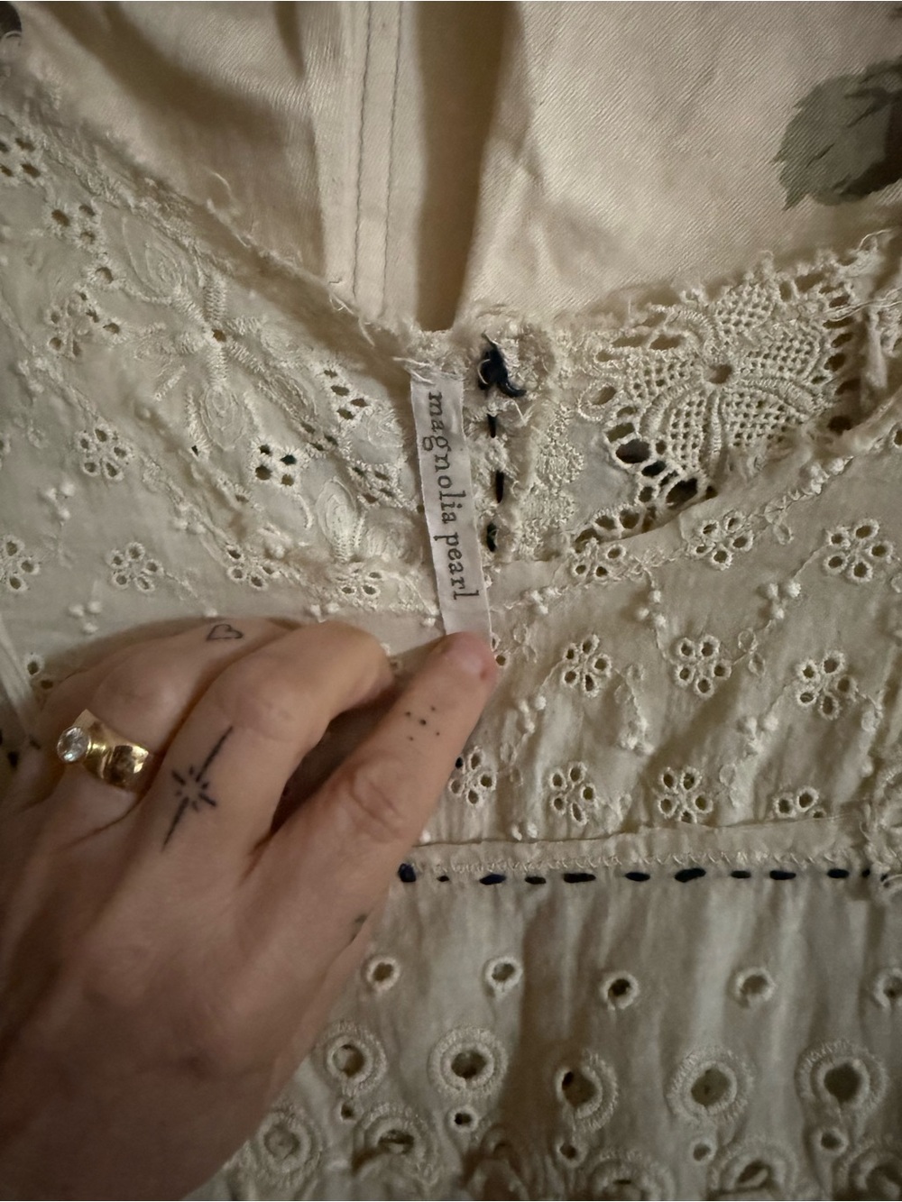 Magnolia Pearl Lillian Cream Lace Maxi Dress FIRM PRICE🤘 - Picture 4 of 6